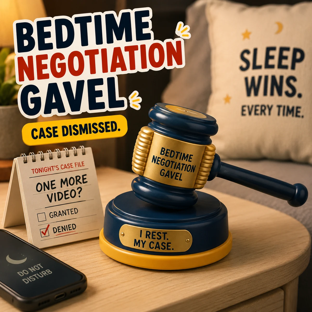 Bedtime Negotiation Gavel
