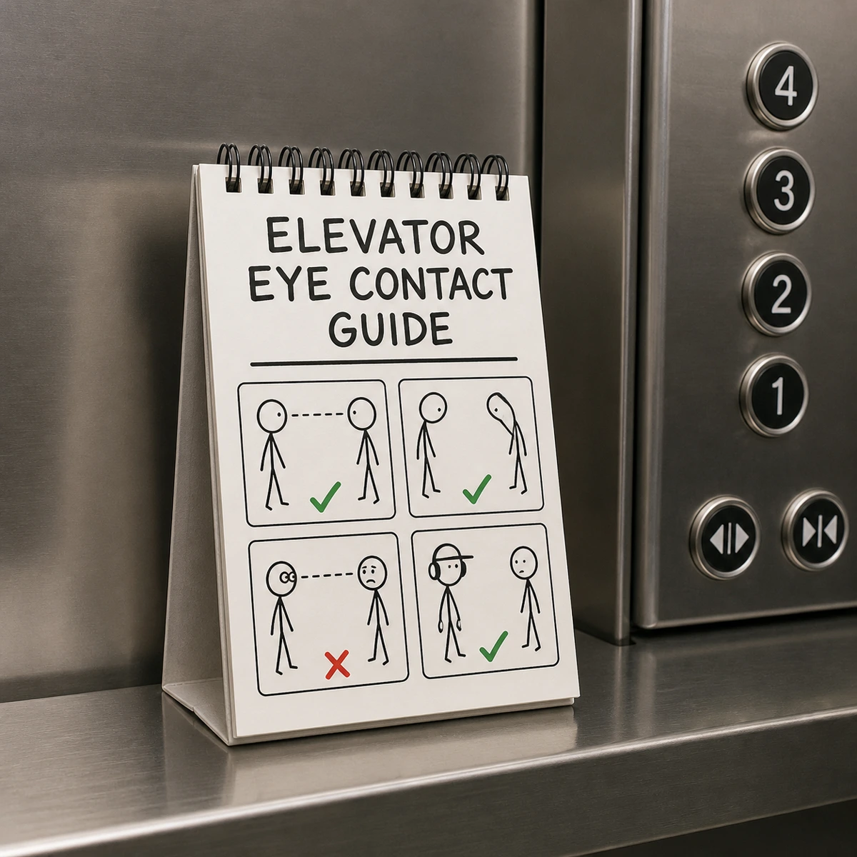 Elevator Eye Contact Guide