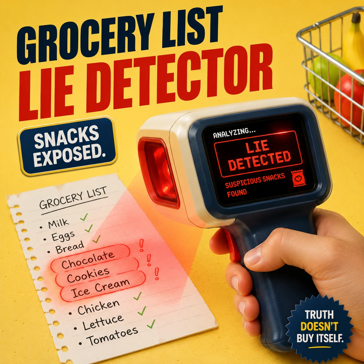 Grocery List Lie Detector