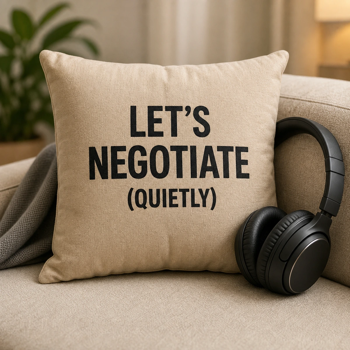 Noise Negotiation Pillow