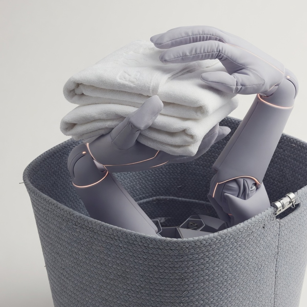 Self-Folding Laundry Basket