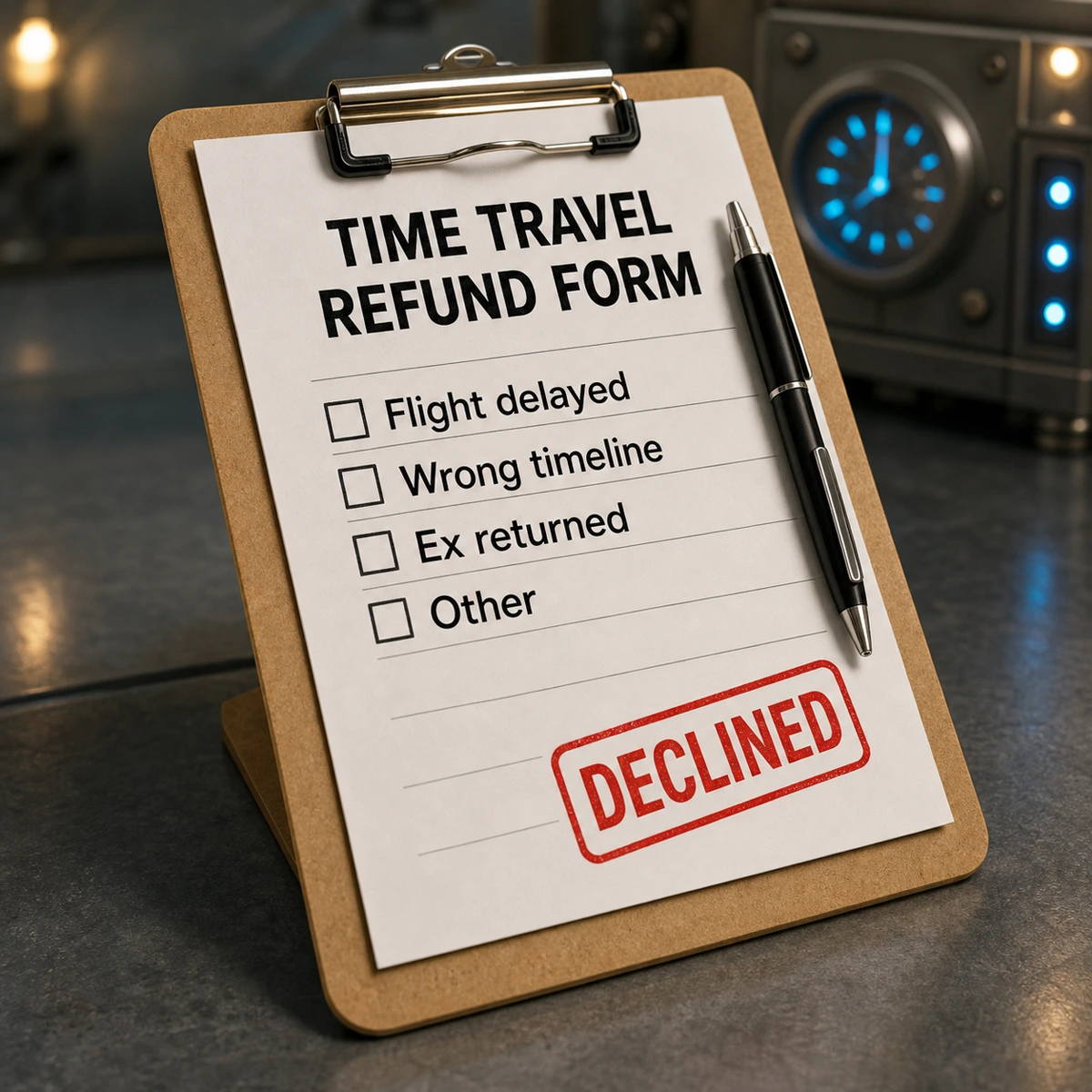 Time Travel Refund Form